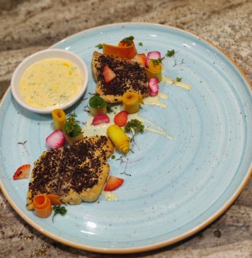 Recipes | Renaissance Bengaluru Race Course Hotel Lavazza Beans Crusted Sole Fillet With Fetuchinni Vegetables | Golden Sour | Renaissance Bengaluru Race Course Hotel