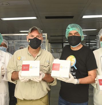 From left to right – Manish Gupta, CEO – TajSATS; Chef José Andrés – Founder, World Central Kitchen; Chef Sanjeev Kapoor; Chef Rajendra Nayal, executive chef, TajSATS Mumbai