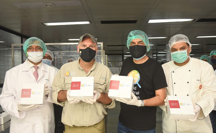 From left to right – Manish Gupta, CEO – TajSATS; Chef José Andrés – Founder, World Central Kitchen; Chef Sanjeev Kapoor; Chef Rajendra Nayal, executive chef, TajSATS Mumbai