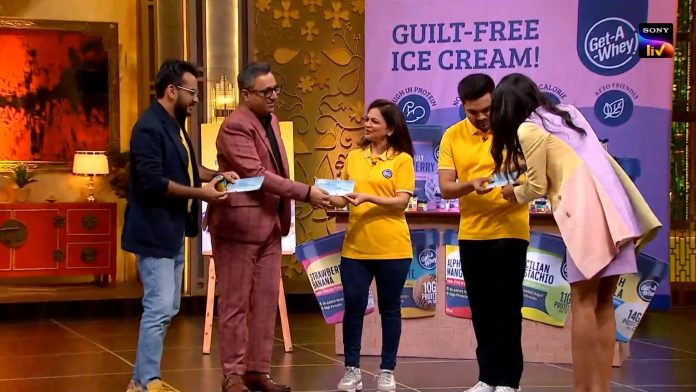 Mumbai based ice cream brand, Get-A-Whey, bags an investment of Rs. 1 Cr on Shark Tank India