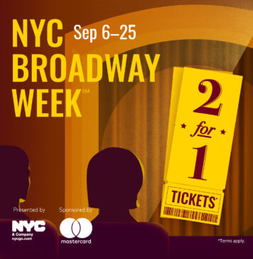 NYC & Company’s NYC Broadway Week is Now Live, Offering 2-for-1 Tickets TO 21 Productions