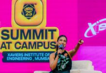 “You have a lot of power” actor Bhumi Satish Pednekkar tells students at the Under25 Summit At Campus actor Bhumi Satish Pednekkar