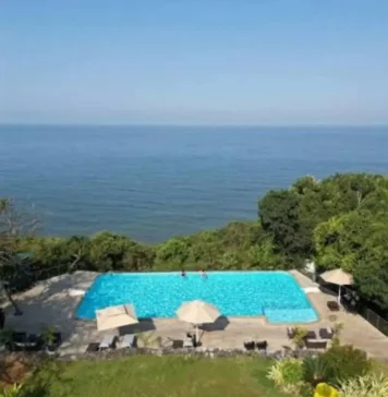 Cintacor Island, Karwar: A Private Island Escape on the Karnataka Coast The pool overlooking the Arabian Sea at Cintacor Island Resort, Karwar