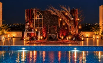 Halloween at Essentia Luxury Hotel & Convention, Nagpur: A Spooky Feast at Citron Poolside Halloween decor at Essentia Luxury Hotel & Convention, Nagpur
