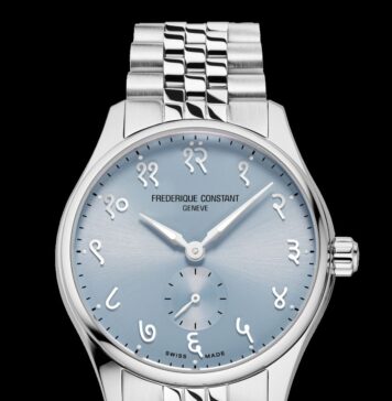 Frederique Constant Classics Index Small Seconds Automatic with light blue dial and Indian indexes