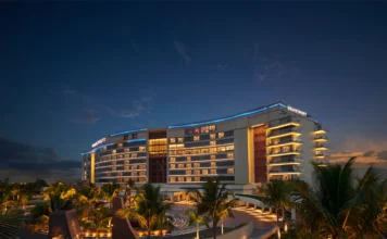 Halloween at Grand Hyatt Kochi Bolgatty: A Kerala-Spiced Dinner Night at The Residence Grand Hyatt Kochi Bolgatty lit up at dusk on Bolgatty Island, Kochi