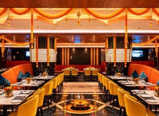 Planet Hollywood Thane Presents a Special Dussehra Dinner Festive table settings at Planet Dailies, Planet Hollywood Thane