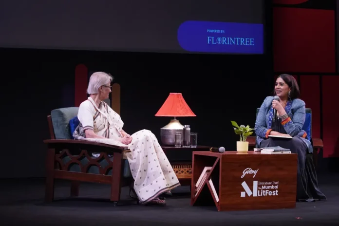 Shanta Gokhale and Sonali Kulkarni at the Mumbai LitFest Shanta Gokhale and Sonali Kulkarni in conversation at Godrej Literature Live! The Mumbai LitFest 2026