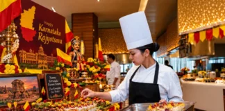 Karnataka Rajyotsava lunch spread at Feast, Sheraton Grand Bangalore Hotel at Brigade Gateway