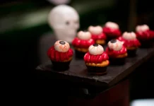 Spooky Nights at Anise: Halloween at Taj Coromandel, Chennai Eyeball-topped Halloween cupcakes at Anise, Taj Coromandel, Chennai