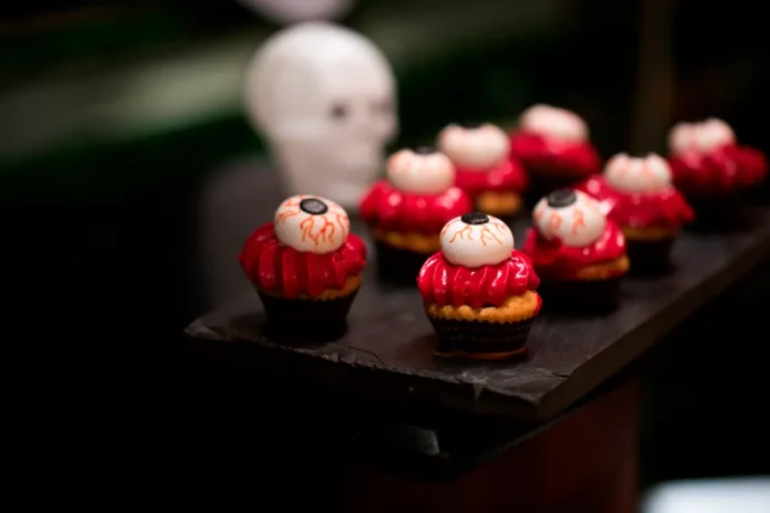 Halloween at Anise, Taj Coromandel Eyeball-topped Halloween cupcakes at Anise, Taj Coromandel, Chennai